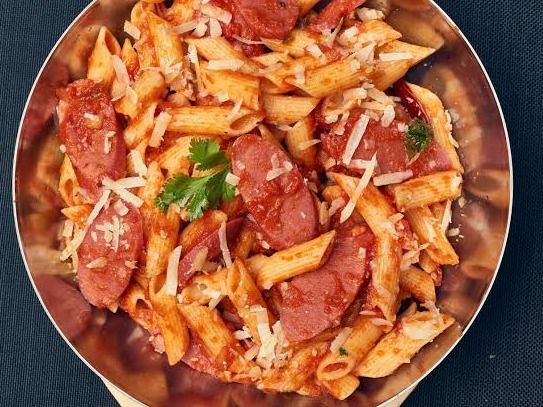 Hot Dog Pasta