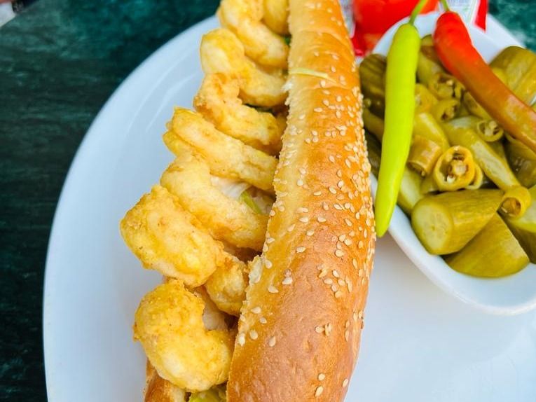 french Shrimp sandwich
