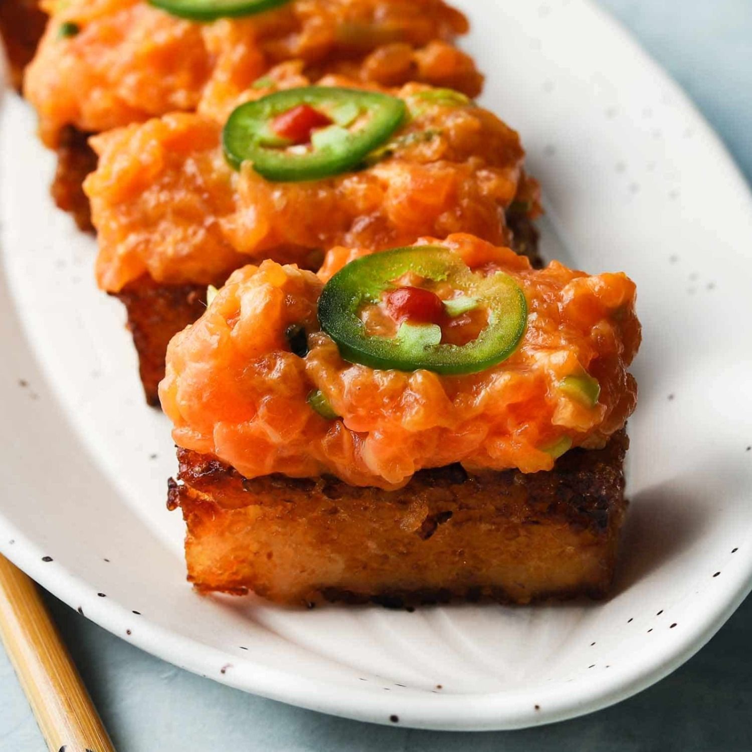 Crispy Spicy Salmon Piece