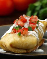 Korean Fried Chicken Chimichangas