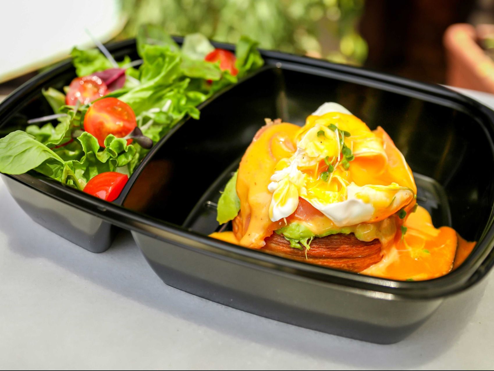 Salmon Avocado Eggs Benedict