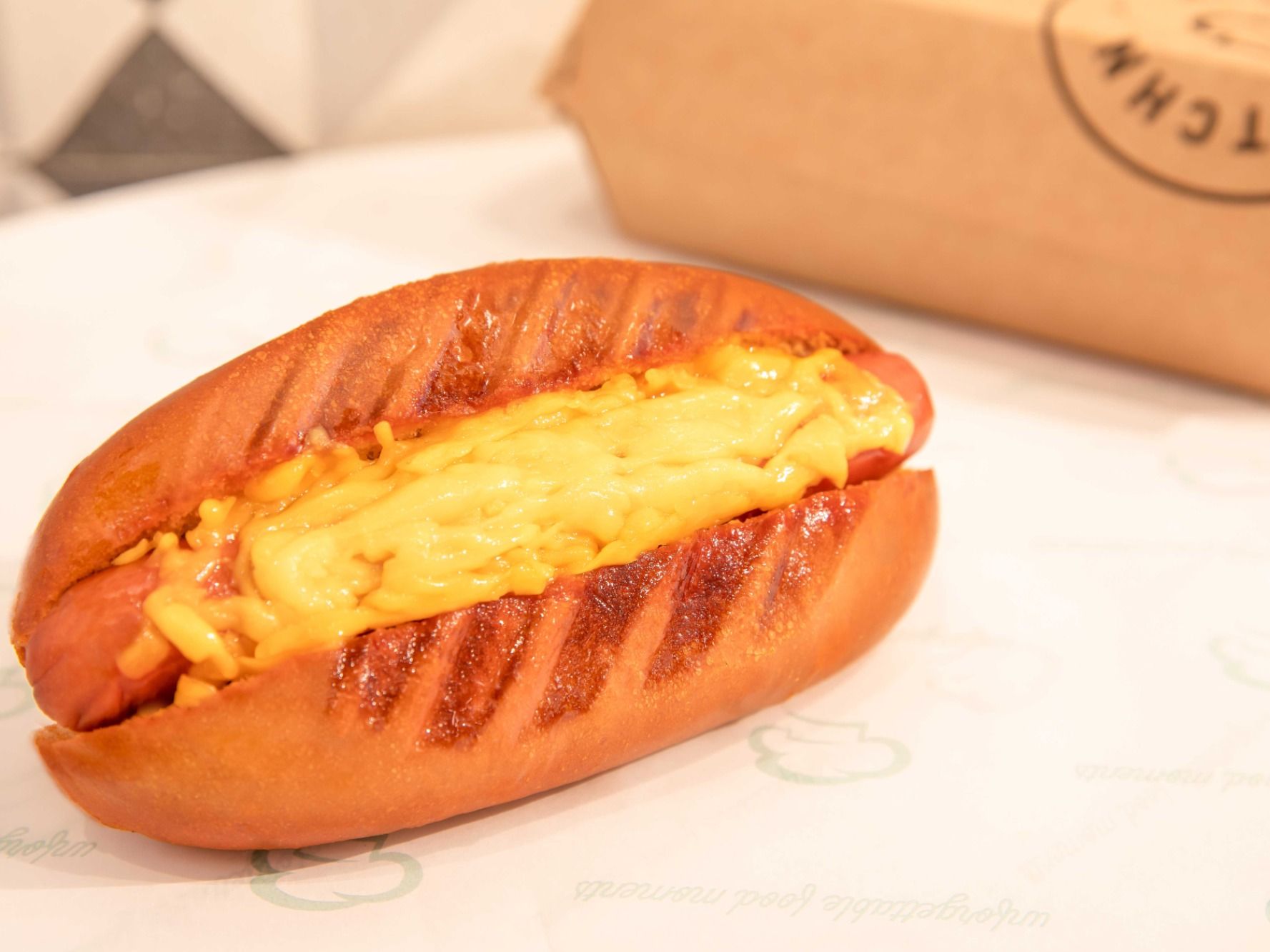 Cheesy Dog burger