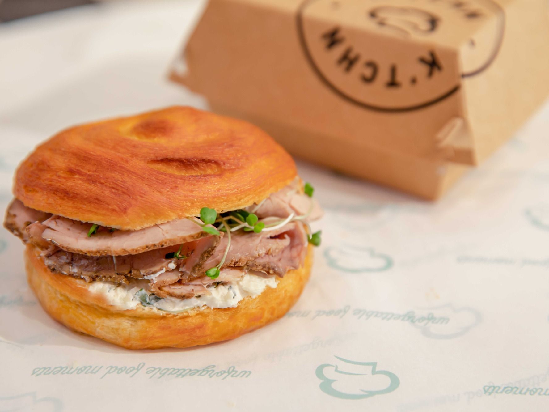 Roast Beef Croissant Bun