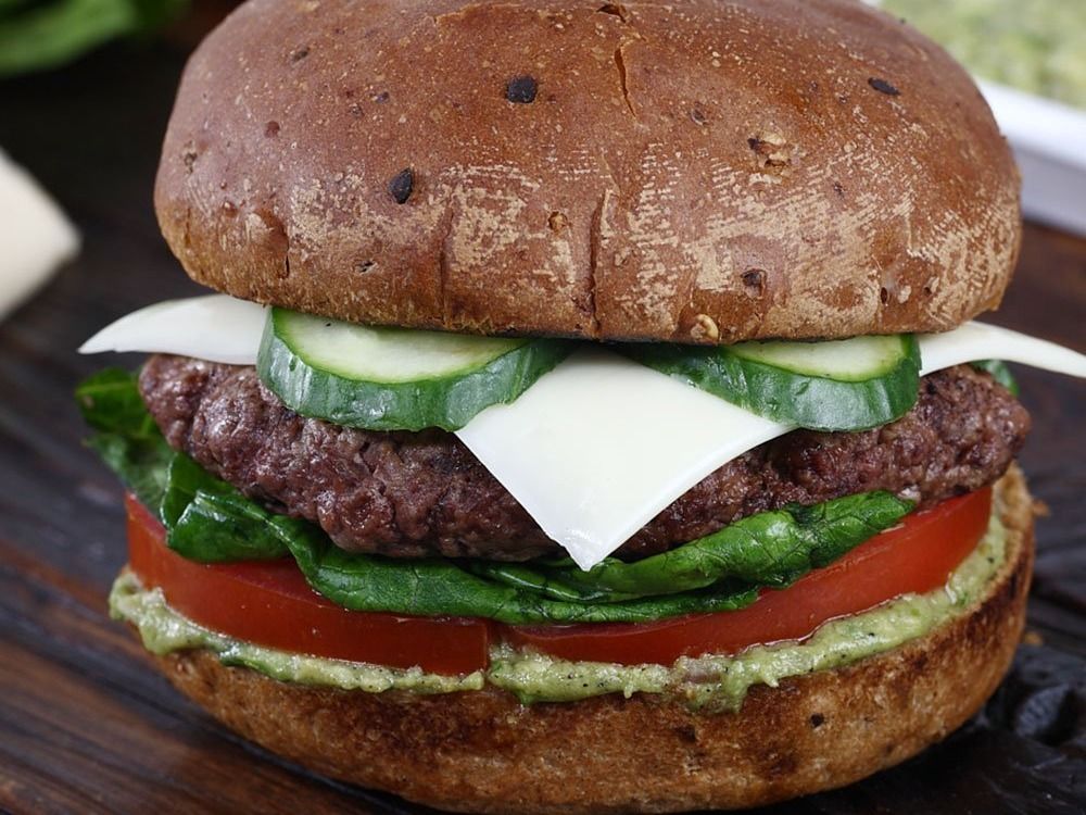 Meat Burger With Cashew Nuts
