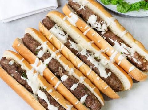 Kofta Sandwich On Charcoal