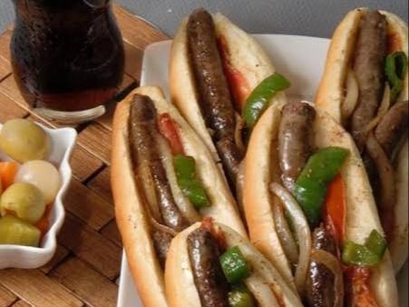 Large Grilled Sausage Sandwich