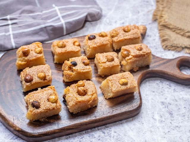 Hazelnut Basbousa