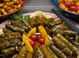 Grape Leaves With Rice Dish Meal