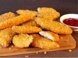 Chicken Pane with Pomme Frite Dish