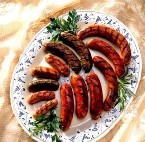 Charcoal Grilled Sausage