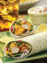 Spicy Fried Chicken Wrap Sandwich