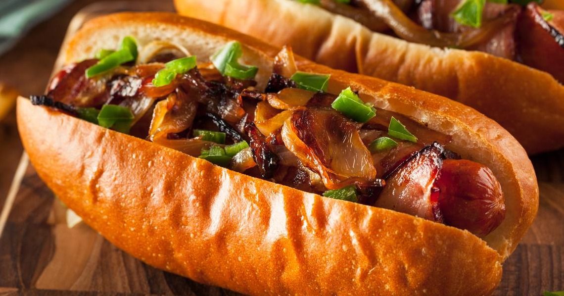 Grilled Oriental Sausage Sandwich