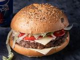 Burger With 2 Slices Of Single Cheese Sandwich