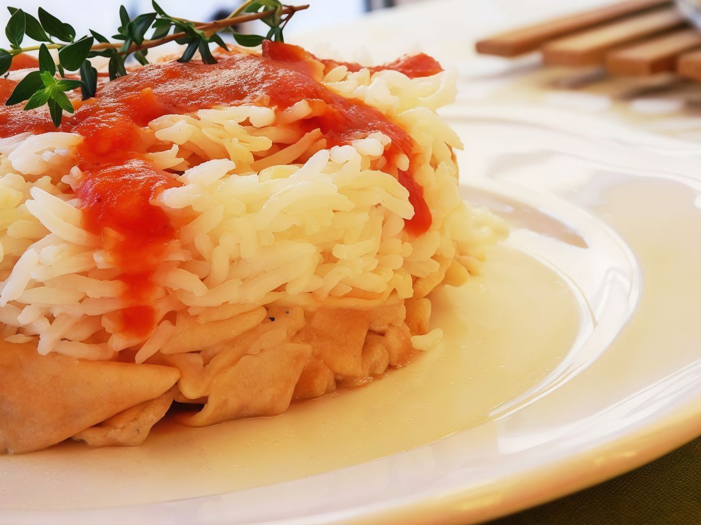 Fatteh with vinegar and garlic