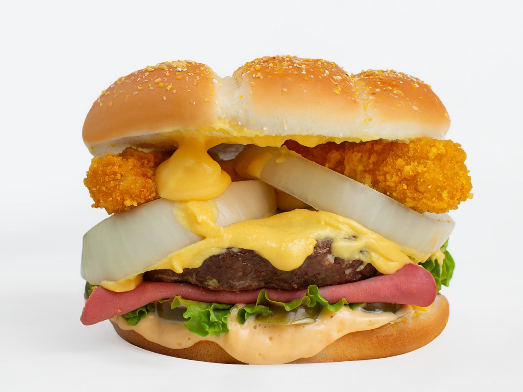 Yammy Cheese Beef Burger Sandwich