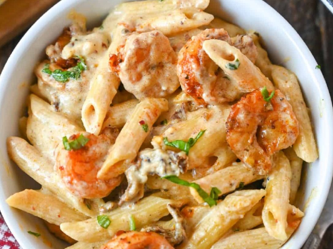 Shrimp Penne Pasta