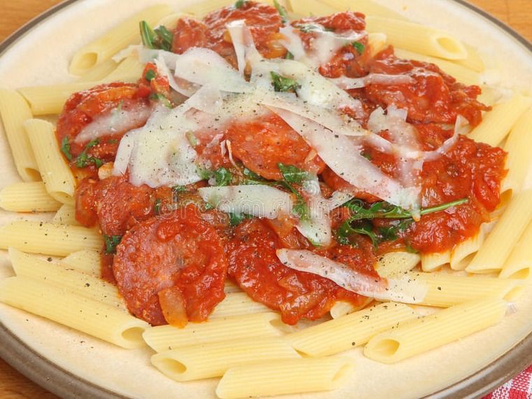 Salami Penne Pasta