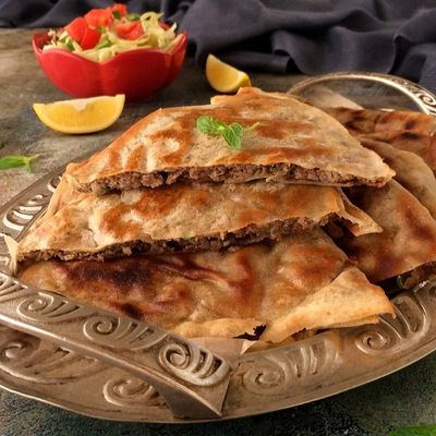Beef Baladi Hawawshi With Leyah