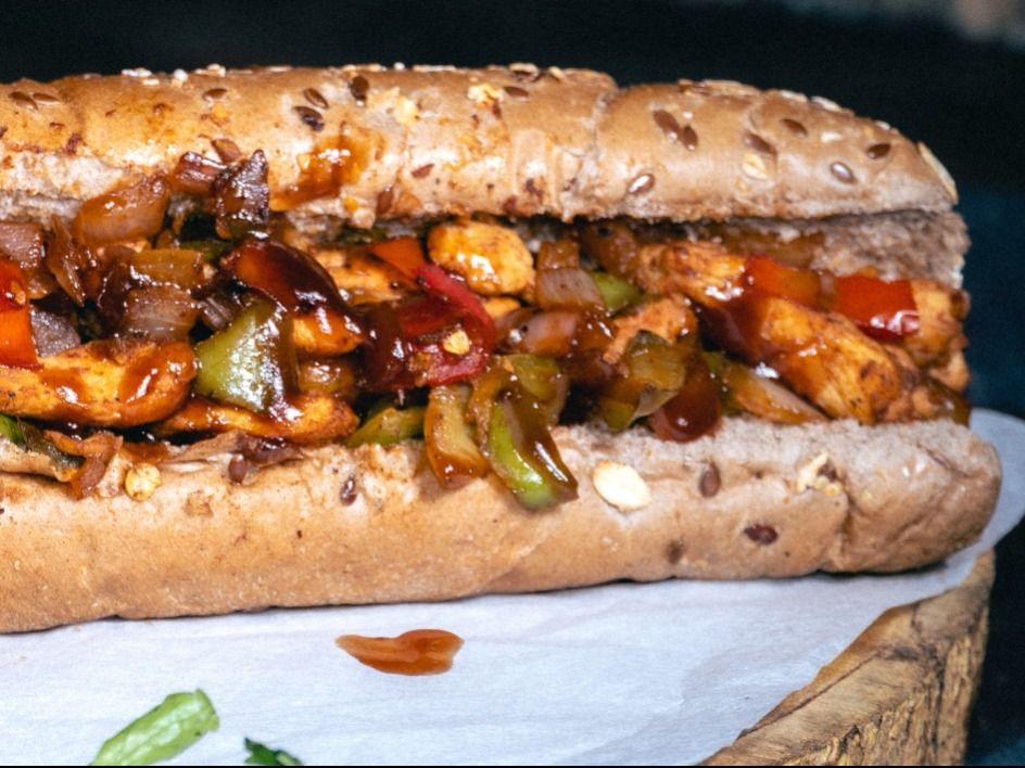 Chicken Shawarma Healthy Sandwich