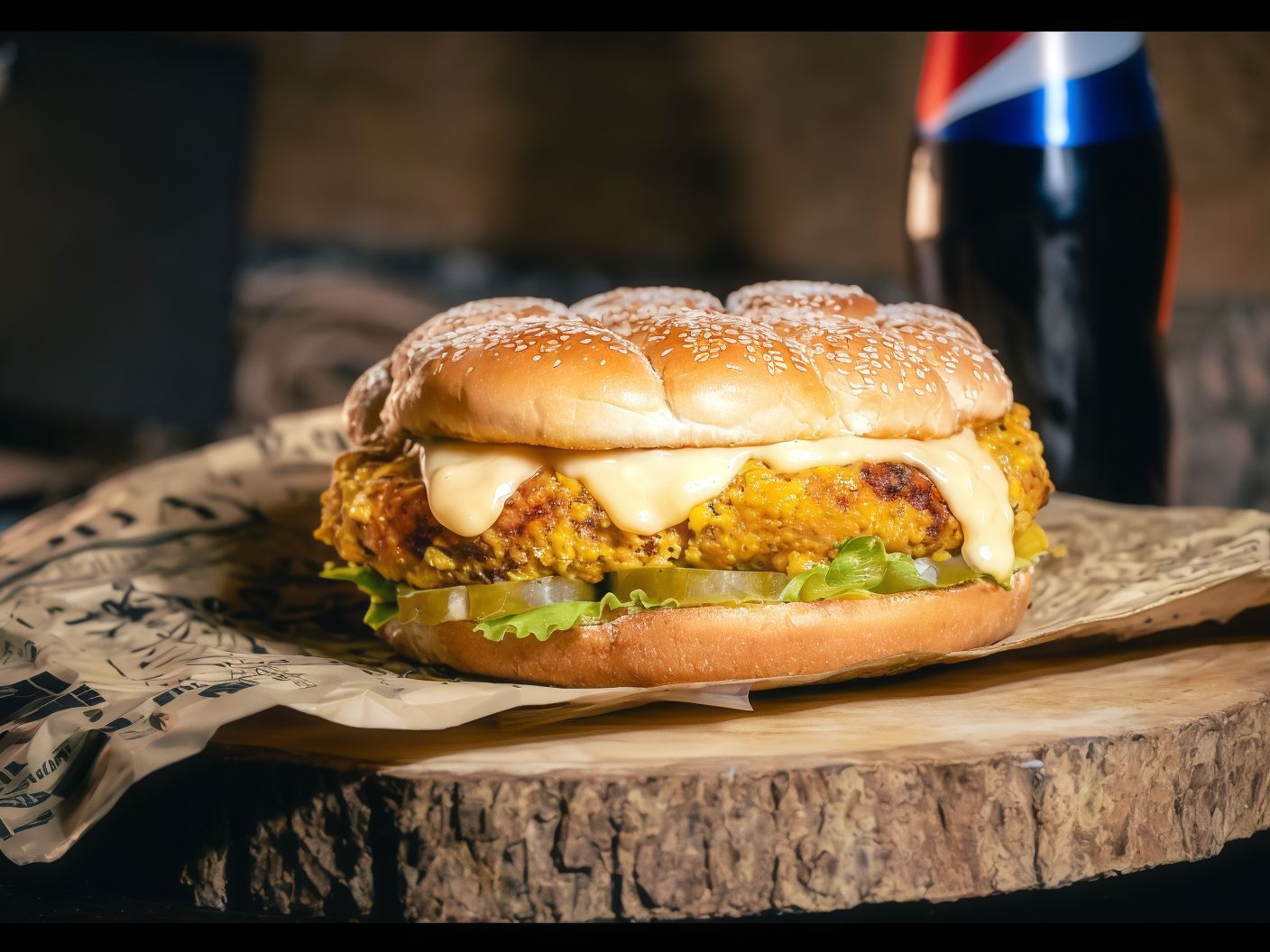 Stuffed Chessy Burger