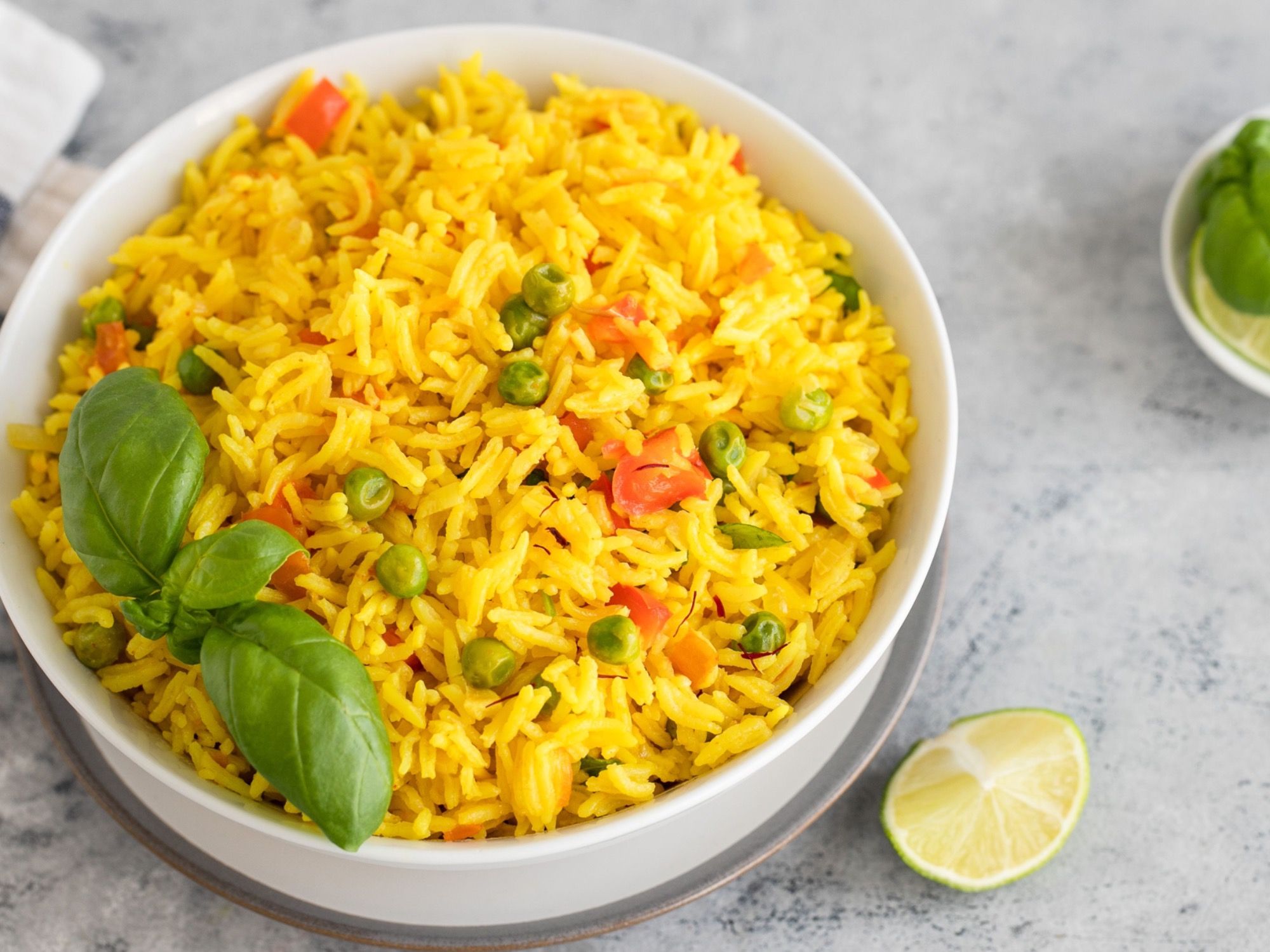 saffron and vegetable rice