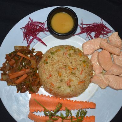 Salmon Teppanyaki
