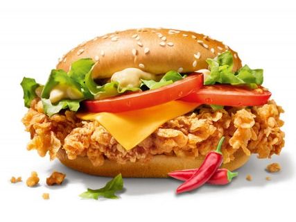 Chicken Zinger Supreme Spicy Sandwich.