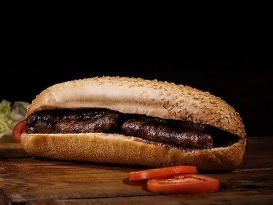 Pomegranate molasses Oriental Sausage Sandwich