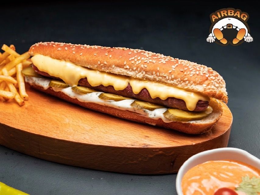 Hot dog mozzarella Sandwich