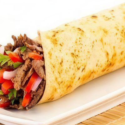 Souvlaki Potatoes Sandwich