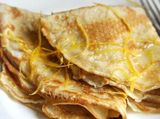 French Carmel Crepe With Nuts