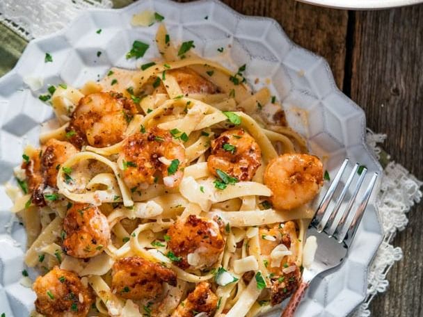 Pasta Fried Shrimps