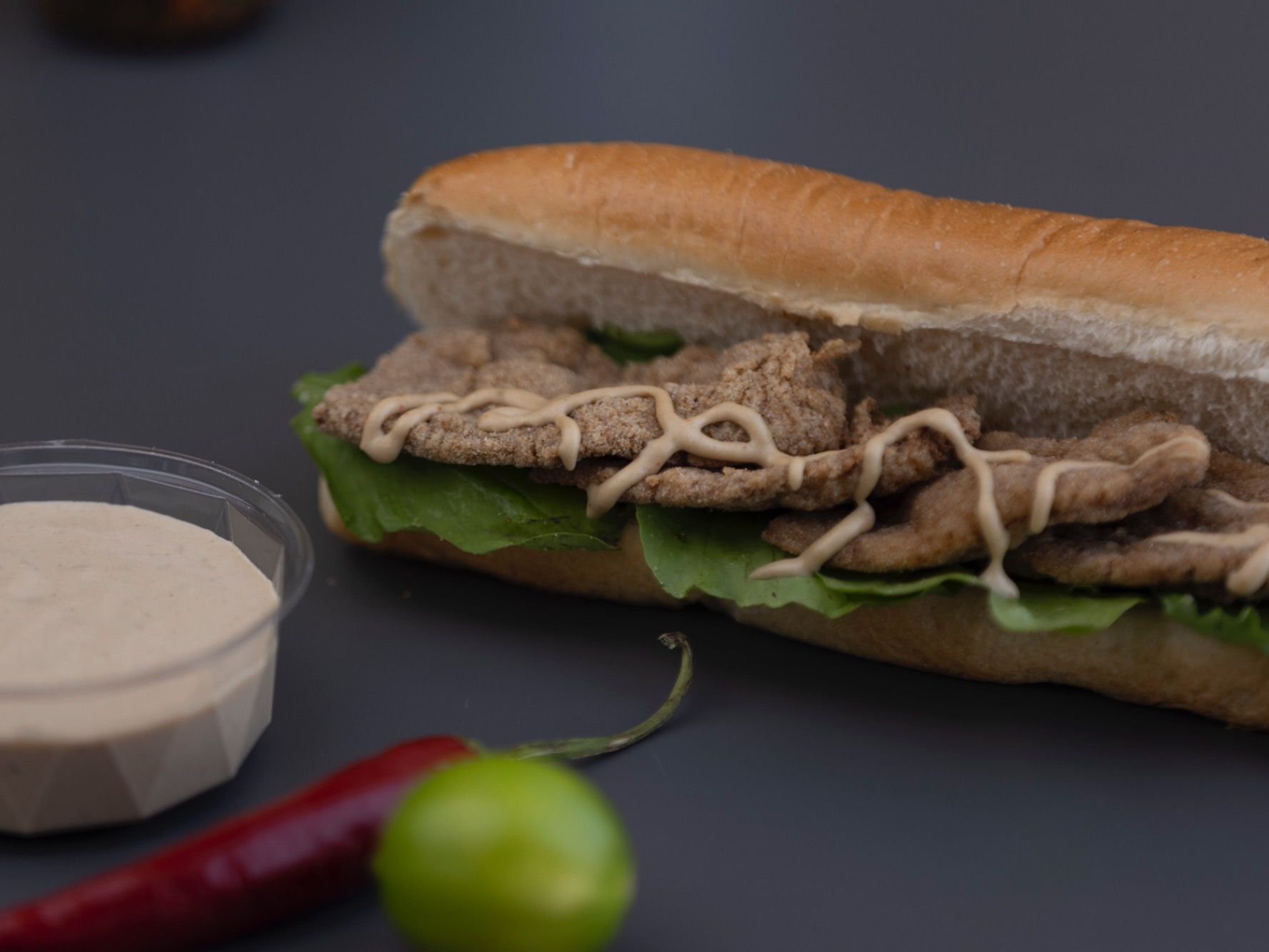 Fried Liver Sandwich