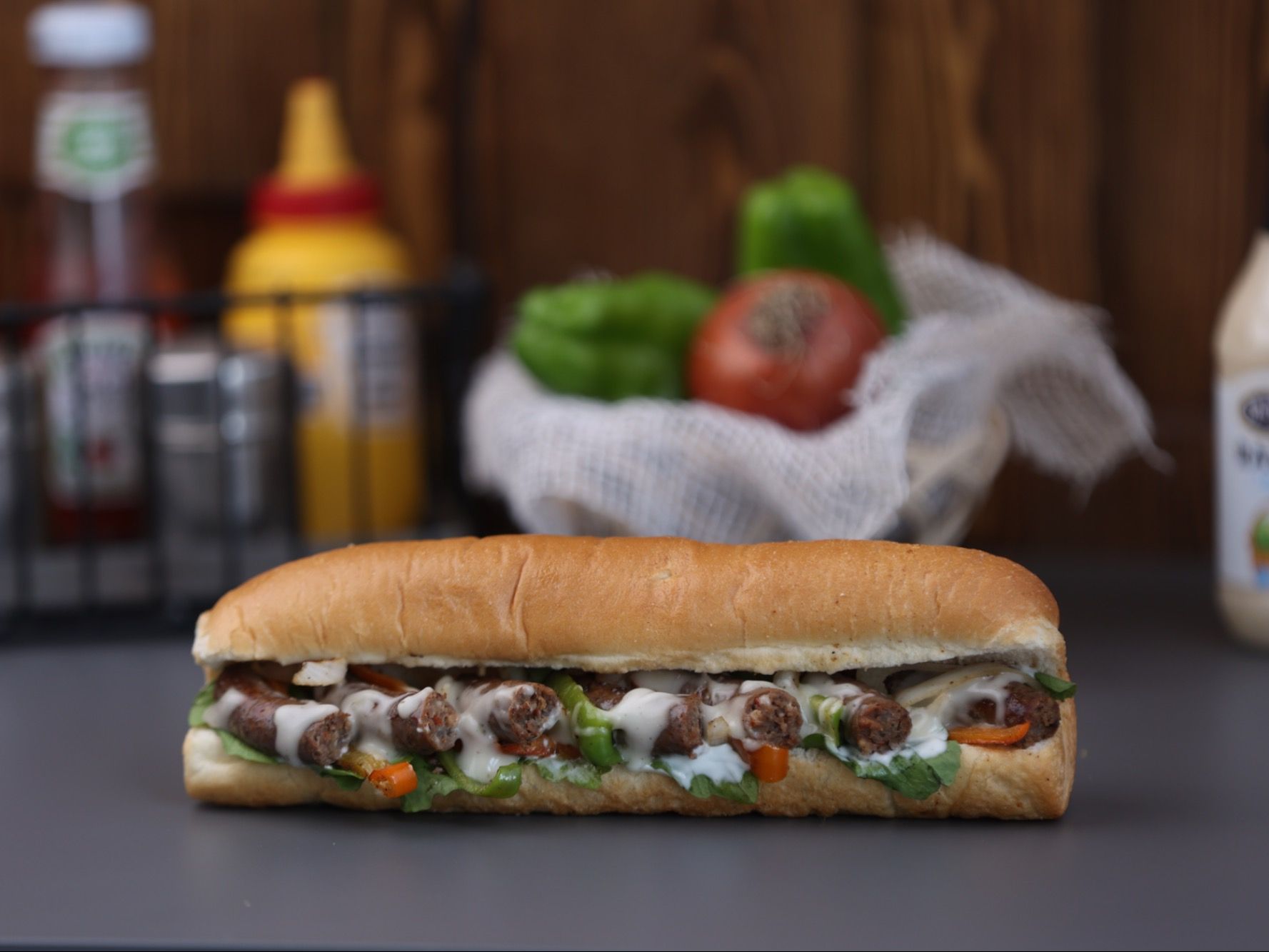 Ranch Sausage Sandwich