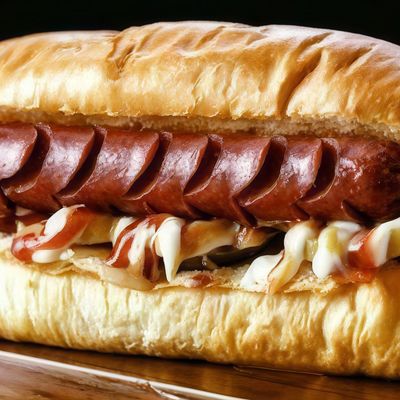 Plain Sausage Sandwich