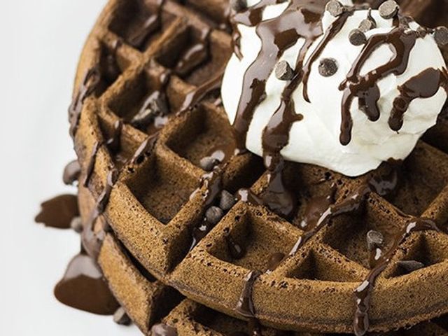 Cocoa With Chocolate Waffle