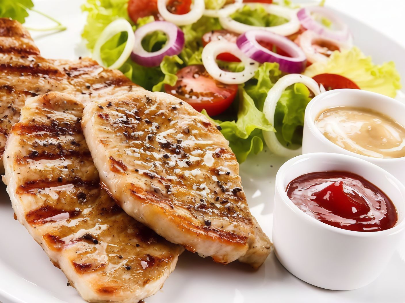 Grilled Chicken Breasts Meal