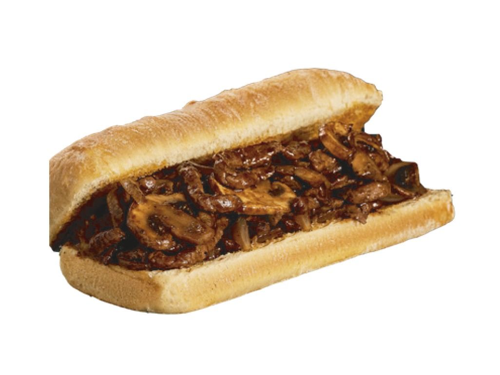 MUSHROOM PHILLY STEAK SANDWICH