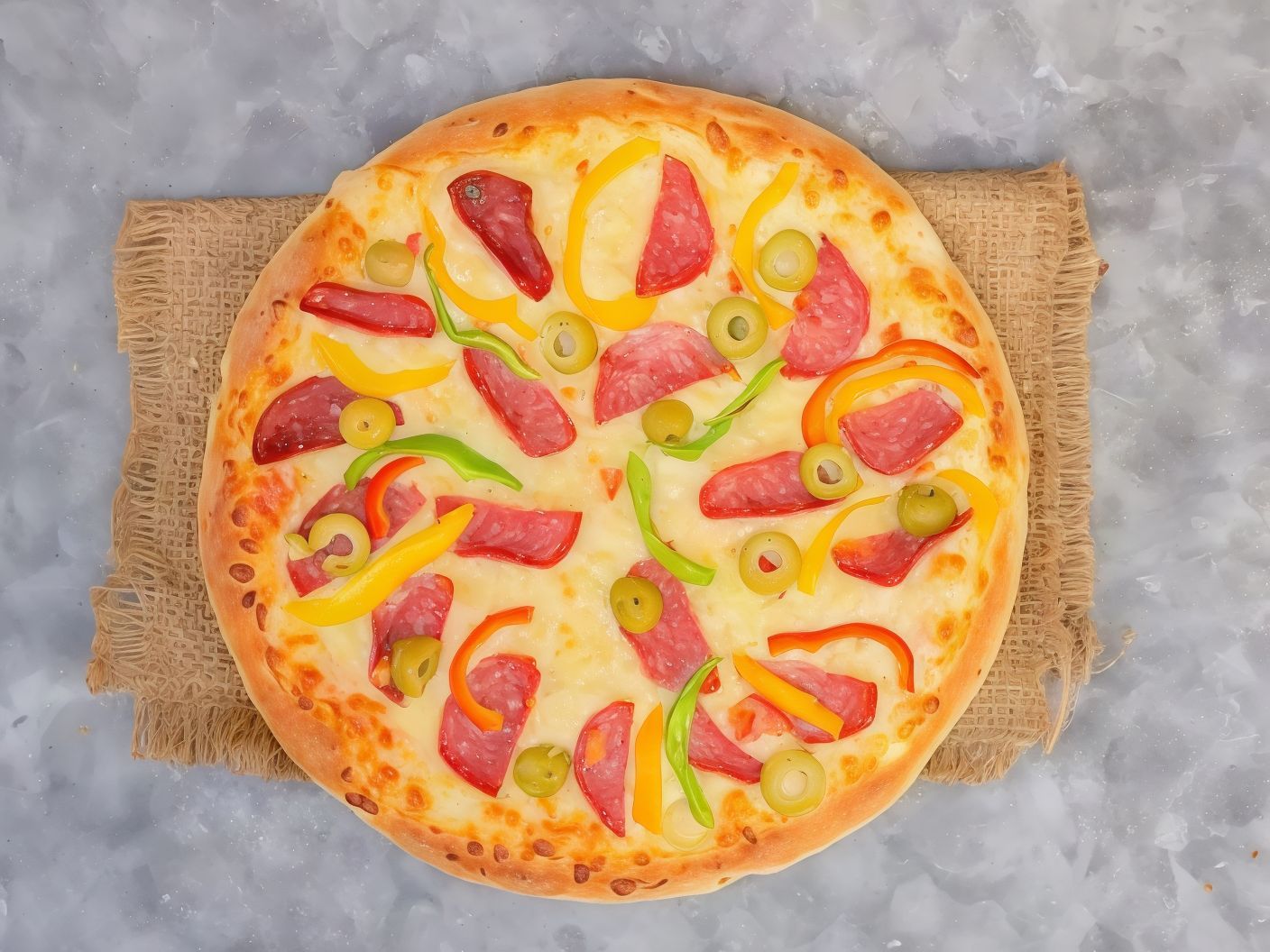 Salami Pizza