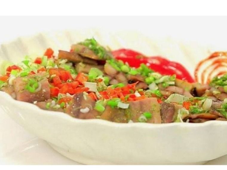 Herring salad with Sesame paste and vegetables