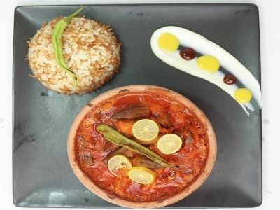 Okra With Mutton Meat Casserole