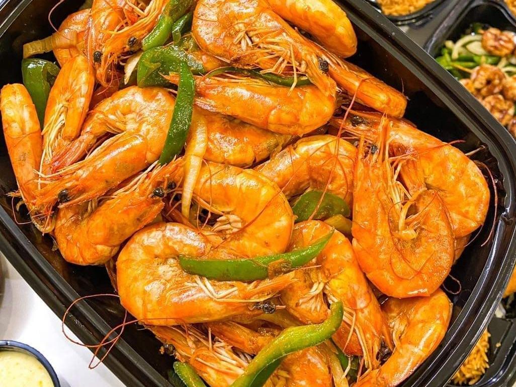 Large boiled shrimp order