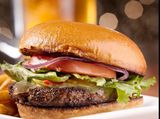 Charcoal Grilled Beef Burger Sandwich