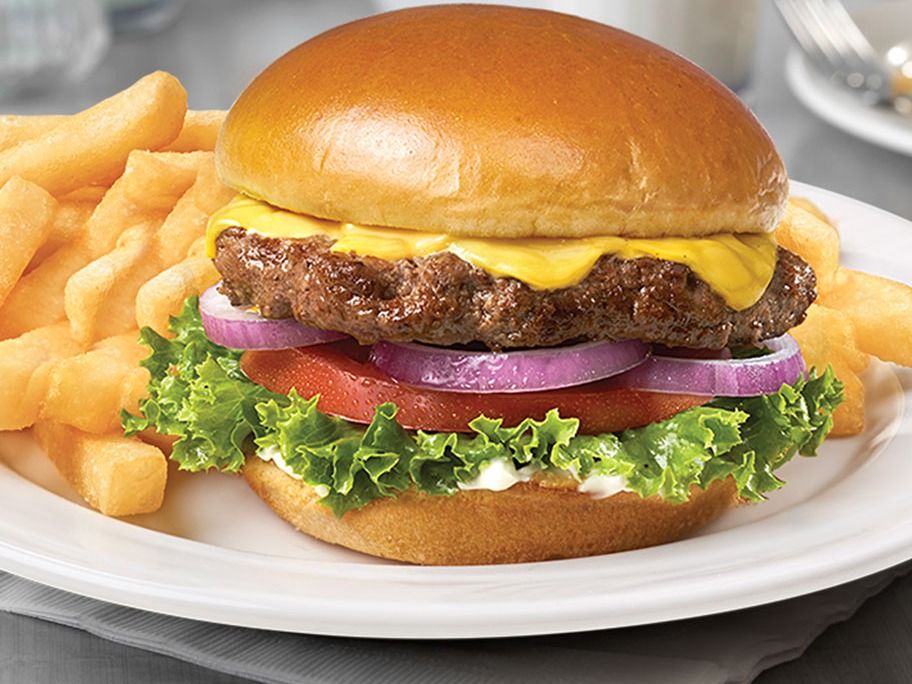 Fresh Beef Burger With Pepsi