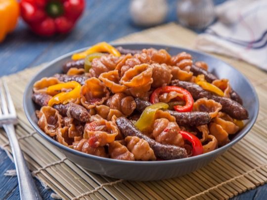 Oriental Sausage Pasta