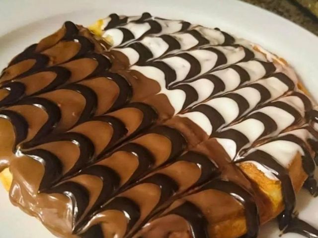 Half And Half Waffle