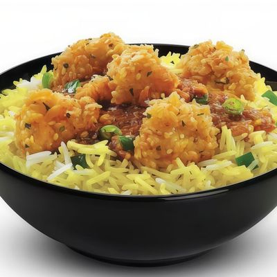 Basmati Rice With Crispy Platter