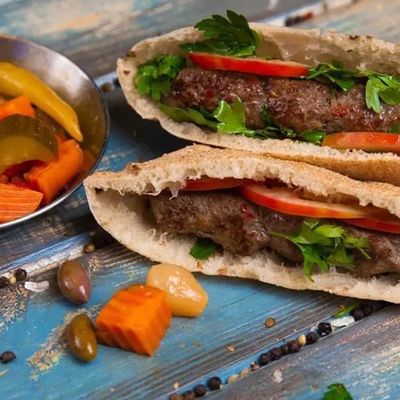 2 Kofta Baladi Bread Sandwich
