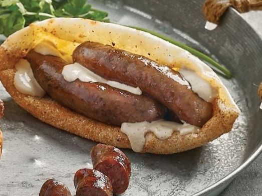 Grilled Oriental Sausage sandwich