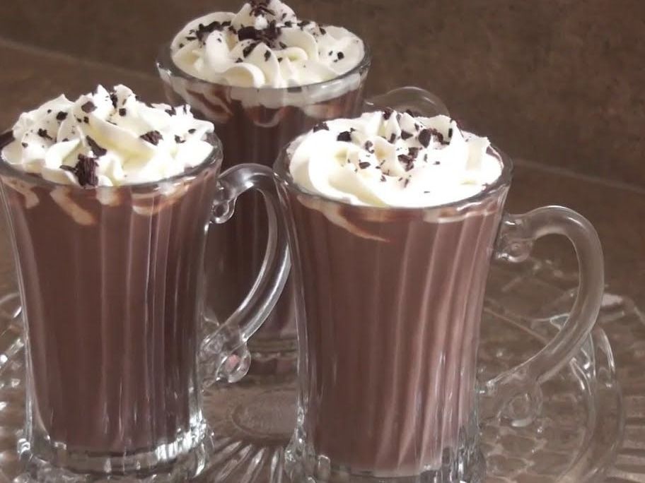 Hot Chocolate With Kinder Chocolate